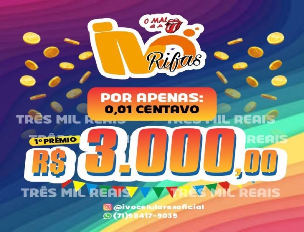 R$ 3MIL - TRÊS MIL REAIS 