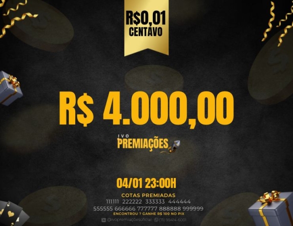 R$4 MIL REAIS - QUATRO MIL REAIS